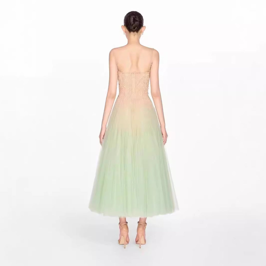 Elegant Lace Summer Dress High Quality Casual Design with Woven Weave Digital Printing for Evening Parties Plain Dyed