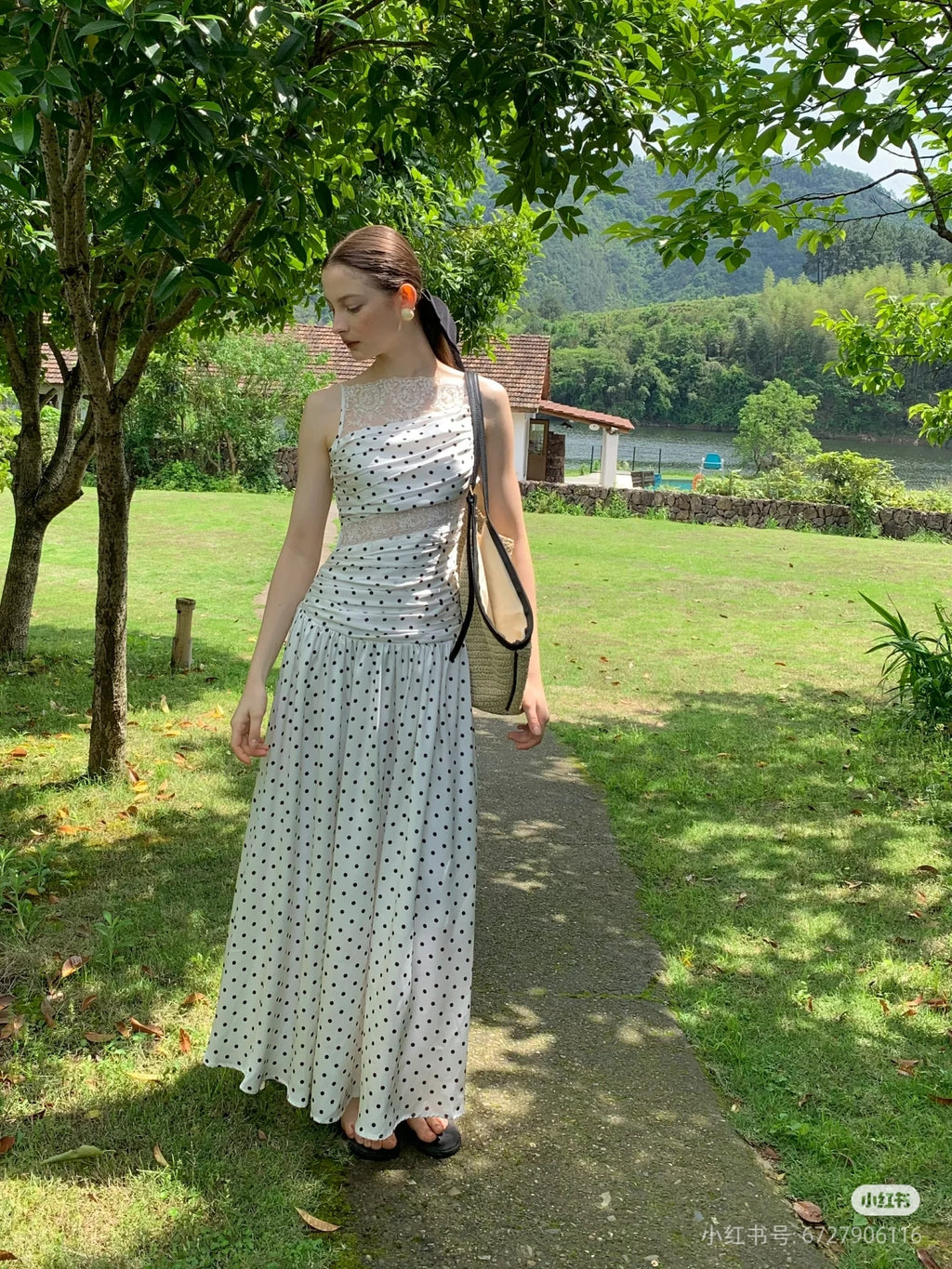 Women's Elegant Summer Dress Wholesale Long Dresses for Outdoor Wearing Beautiful Grace Sexy Sweet Dress Digital Printing
