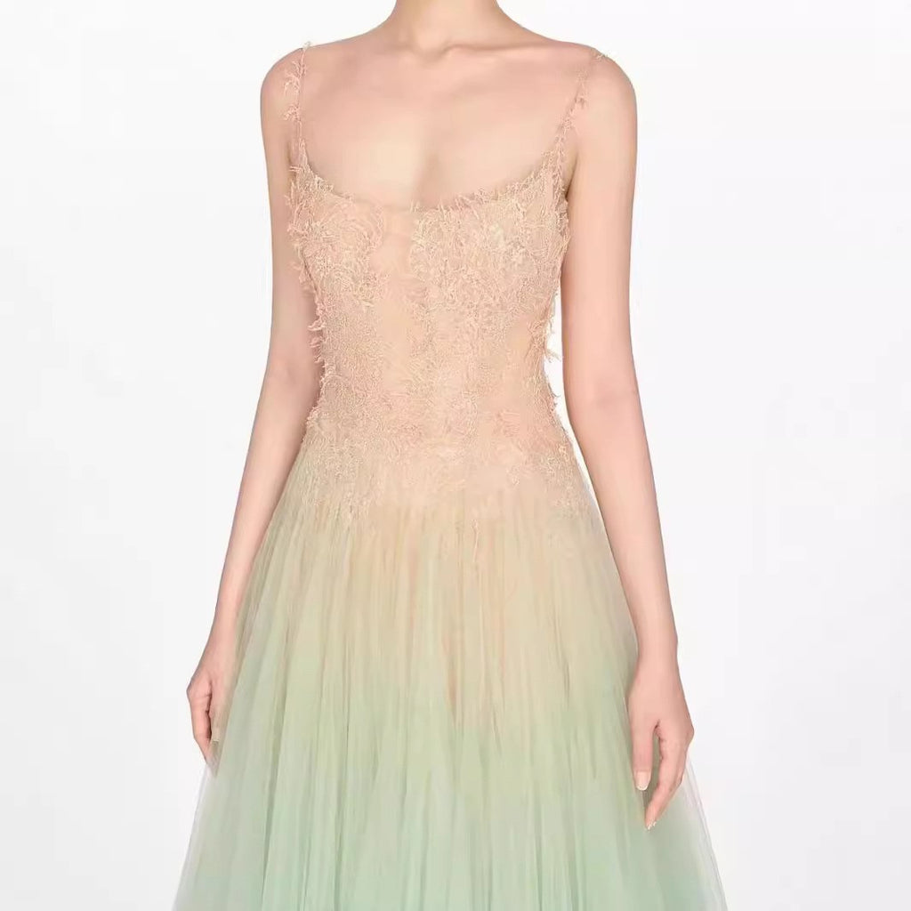 Elegant Lace Summer Dress High Quality Casual Design with Woven Weave Digital Printing for Evening Parties Plain Dyed