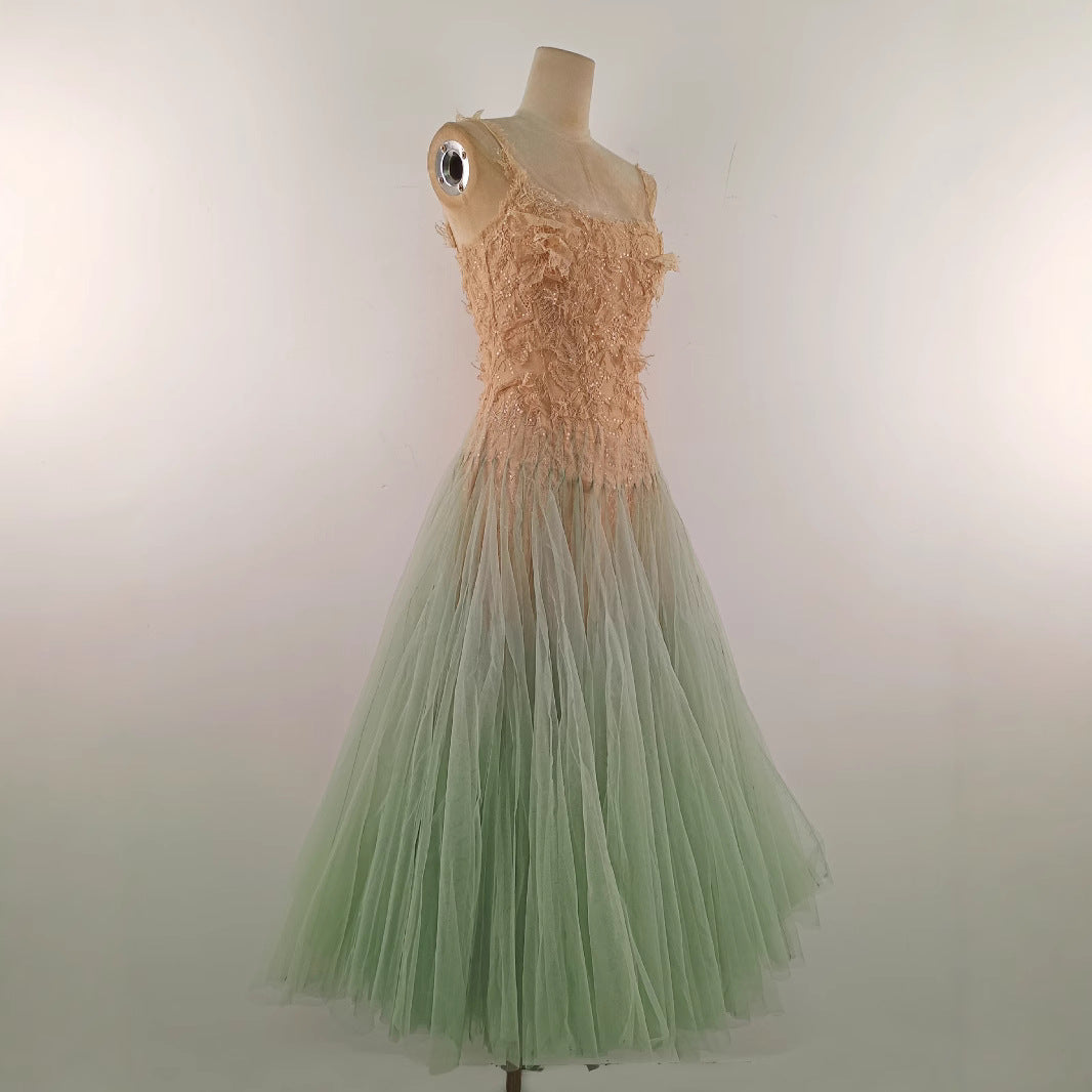 Elegant Lace Summer Dress High Quality Casual Design with Woven Weave Digital Printing for Evening Parties Plain Dyed
