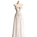 Sweetheart Backless A-Line Sleeveless Pleated Chiffon Lace Ruched Sexy Wedding Dress